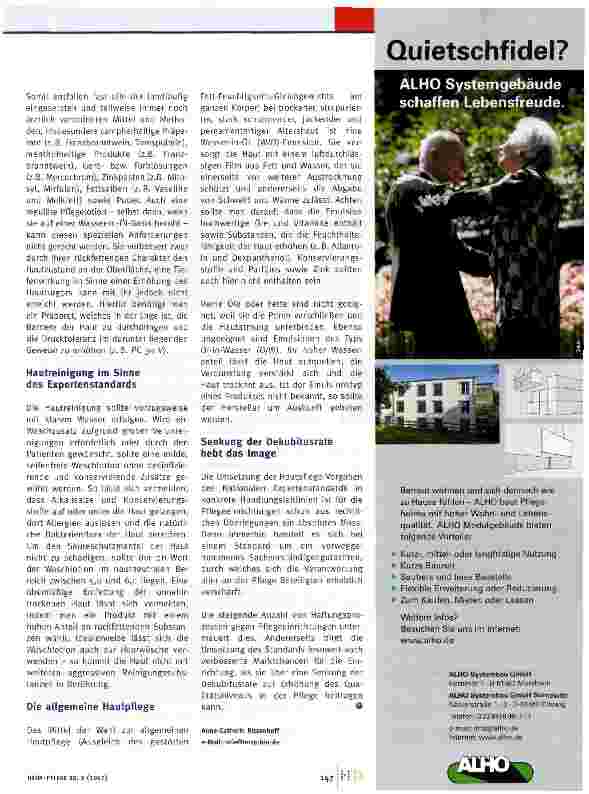 Vorschauseite 2: Wenns drauf ankommt, was auf die Haut kommt