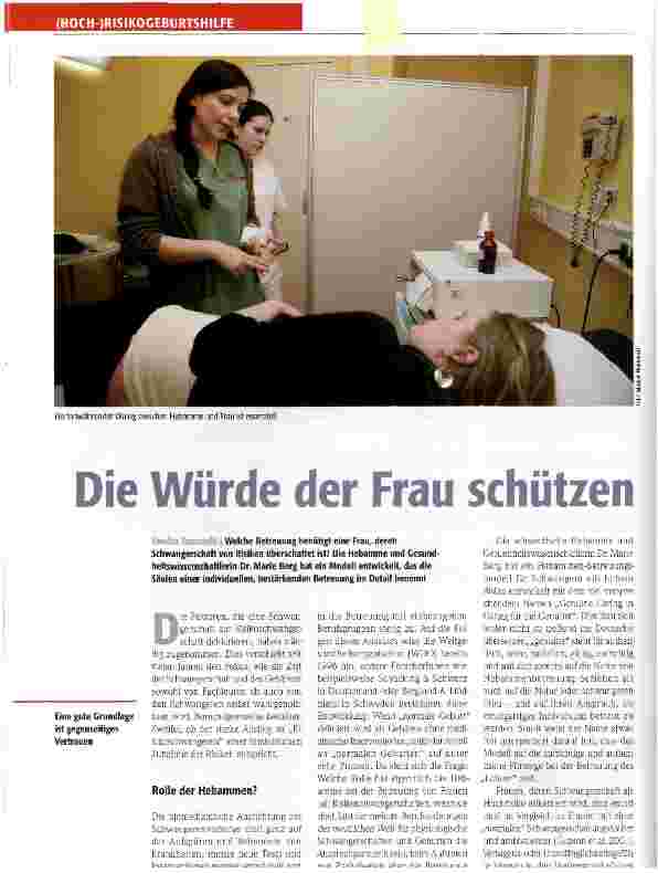Vorschauseite 1: Die Würde der Frau schützen