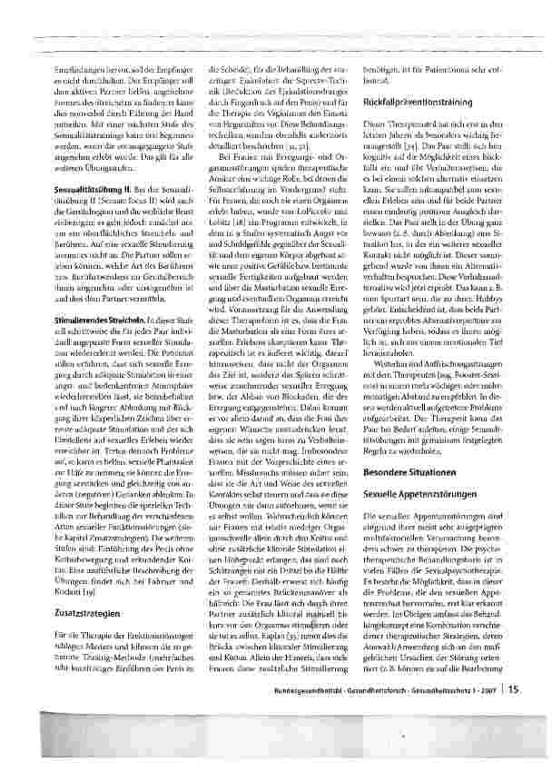 Vorschauseite 5: Psychotherapie sexueller Funktionsund Erlebensstörungen
