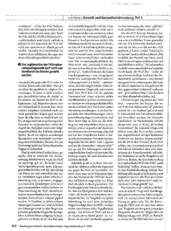 Vorschauseite 6: PräimplantationsdiagnostikEthische, soziale und rechtliche Aspekte