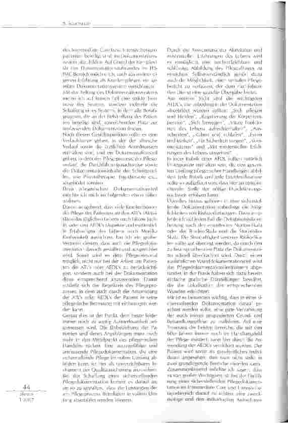Vorschauseite 2: SICHERSTELLENDE PFLEGEDOKUMENTATION IM ITS/IMC-BEREICH