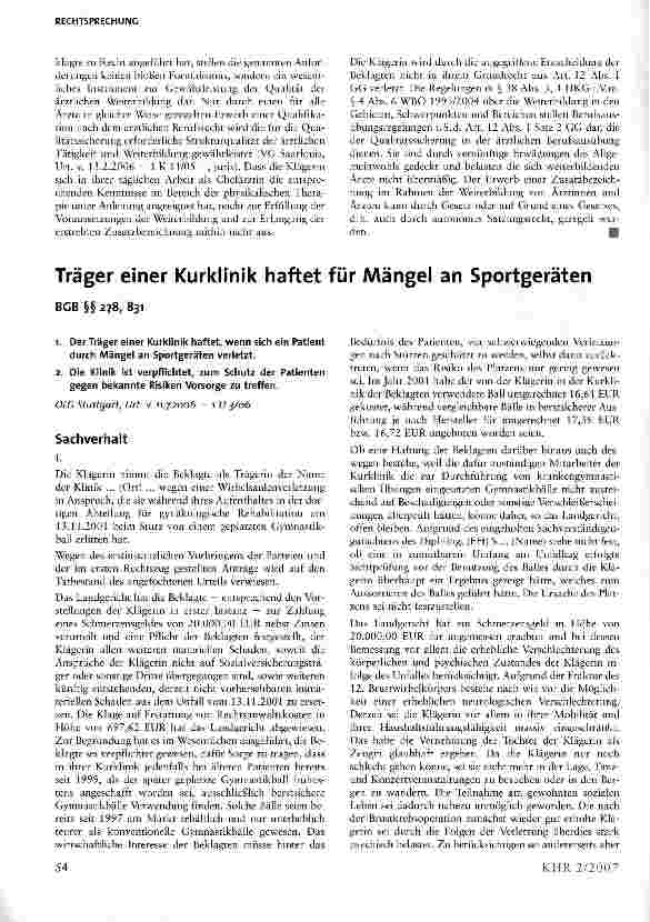 Vorschauseite 5: Anerkennung der Zusatzbezeichnung Physikalische Therapie
