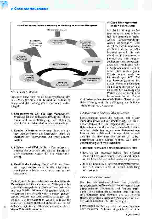 Vorschauseite 2: Modeerscheinung oder Grundlage für ein effektives Betreuungsmanagement?