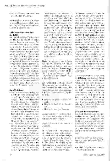 Vorschauseite 4: Beitrag Wirksamkeitsforschung - Effekte, Nutzen und Effizienz der Berufsbezogenen Jugendhilfe