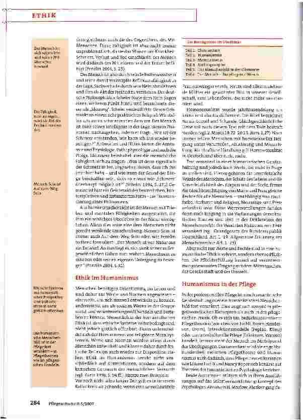 Vorschauseite 3: Menschenbilder in der Pflege - Teil 2: Humanismus:Der Glaube an die Menschen