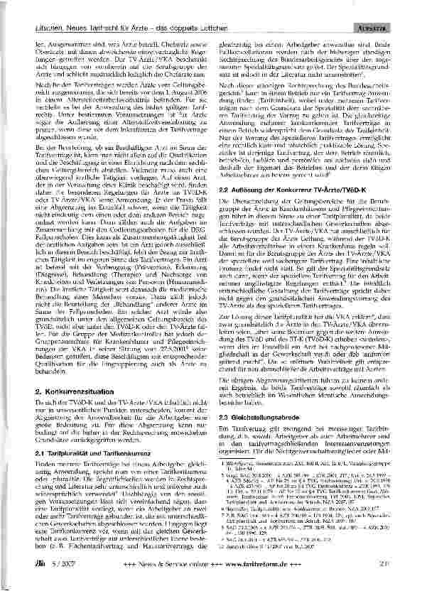 Vorschauseite 2: Neues Tarifrecht für Ärzte - das doppelte Lottchen