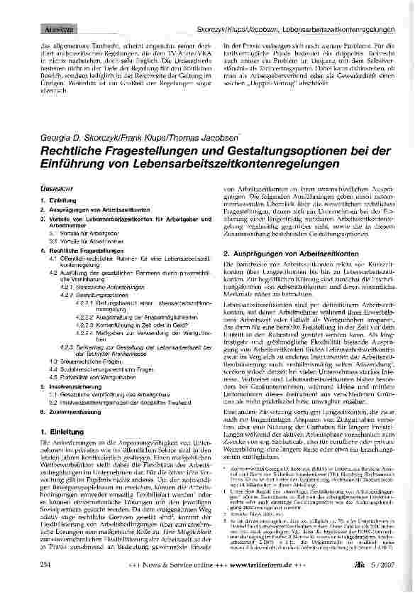 Vorschauseite 5: Neues Tarifrecht für Ärzte - das doppelte Lottchen