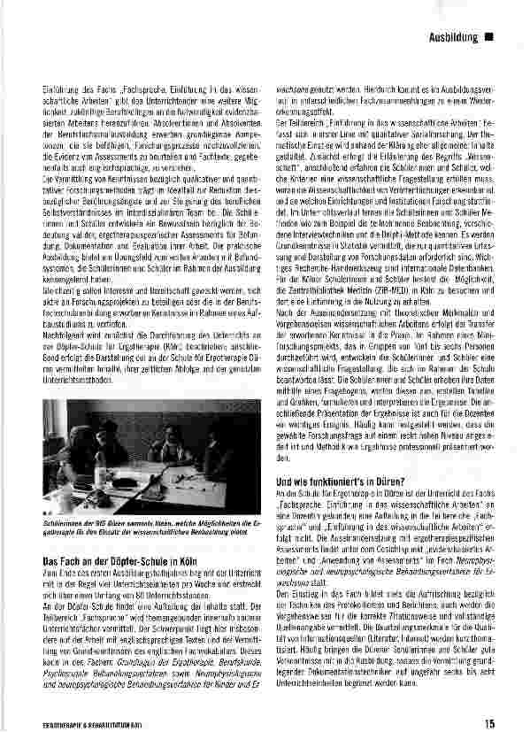 Vorschauseite 2: Fachsprache, Einführung in das wissenschaftliche Arbeiten in der Berufsfachschulausbildung