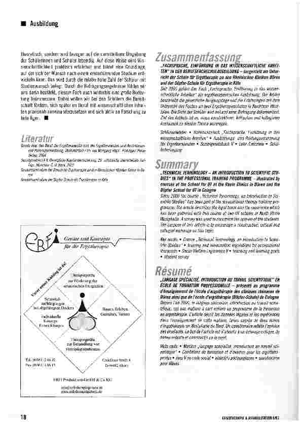 Vorschauseite 5: Fachsprache, Einführung in das wissenschaftliche Arbeiten in der Berufsfachschulausbildung