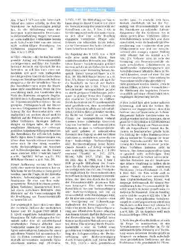 Vorschauseite 3: Zum Aufwendungsersatzanspruch eines zum Berufsbetreuer bestellten Rechtsanwalts bei Erbringung anwaltsspezifischer Dienste für seinen mittellosen Betreuten