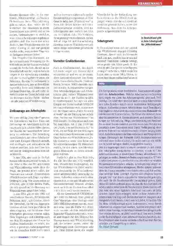Vorschauseite 2: Letzter Ausweg: Whistleblowing