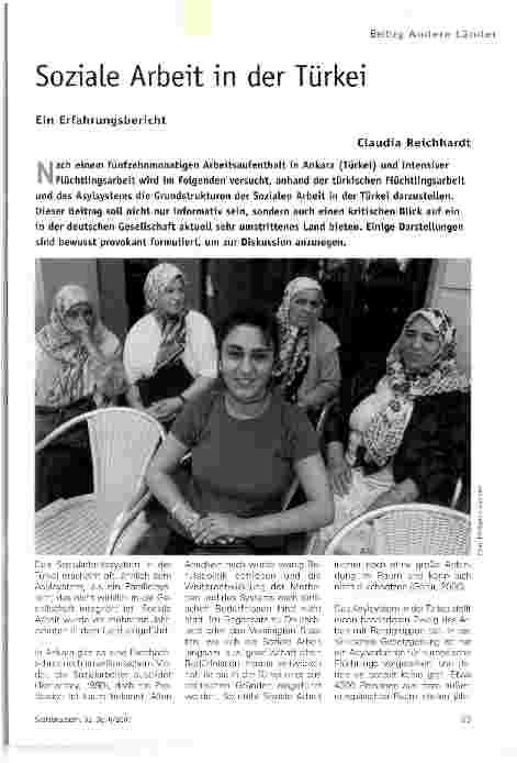 Vorschauseite 1: Soziale Arbeit in der Türkei