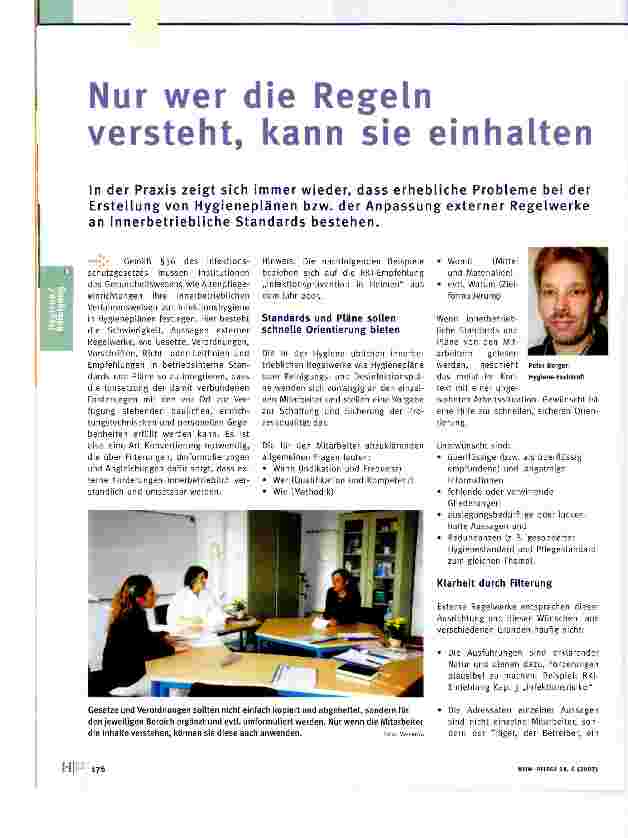Vorschauseite 1: Nur wer die Regeln versteht, kann sie einhalten
