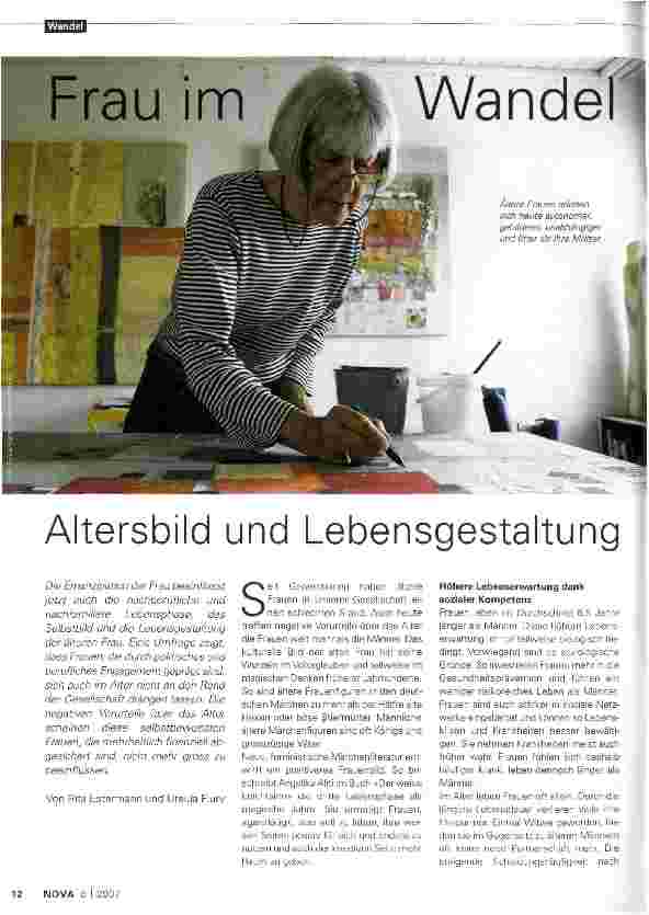 Vorschauseite 1: Frau im WandelAltersbild und Lebensgestaltung