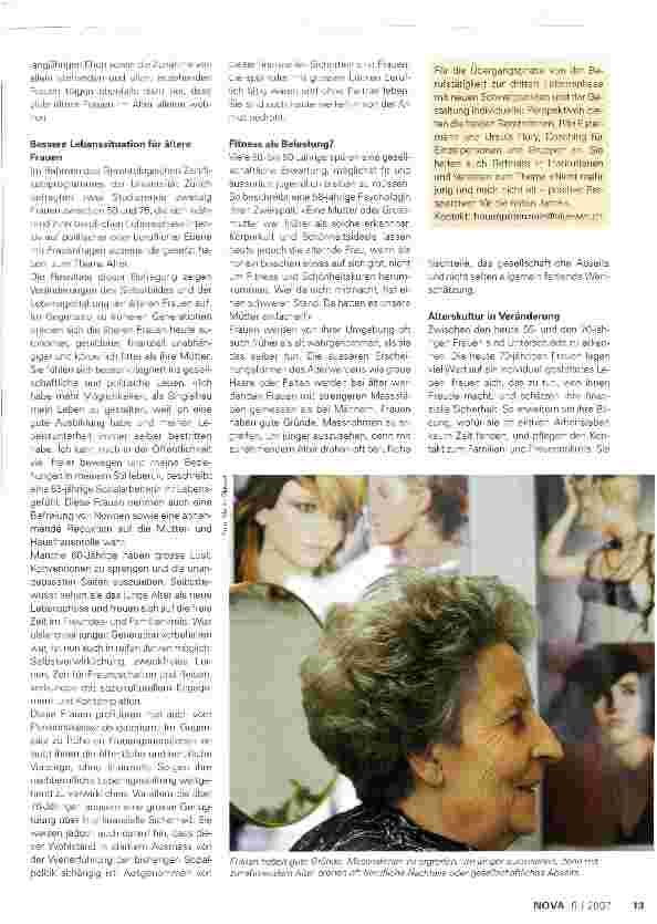 Vorschauseite 2: Frau im WandelAltersbild und Lebensgestaltung