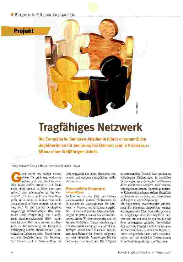 Vorschauseite 1: Tragfähiges Netzwerk