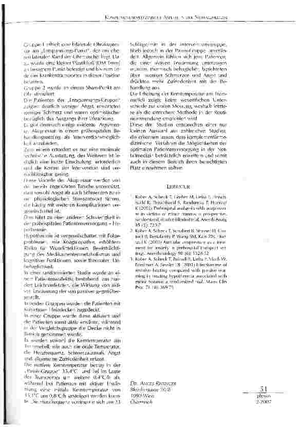 Vorschauseite 2: Komplementärmedizinische Aspekte in der Notfallmedizin
