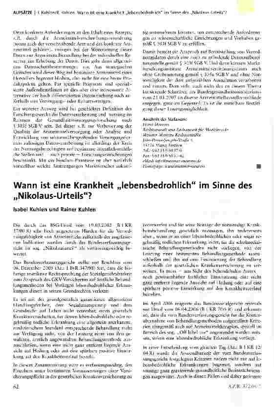 Vorschauseite 2: Arzneimittelverordnungsdaten: Erhebung und Nutzung nach Inkrafttreten des GKV-WSG