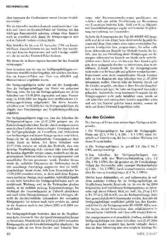 Vorschauseite 2: Ersatzteilpaket für Röntgengeräte