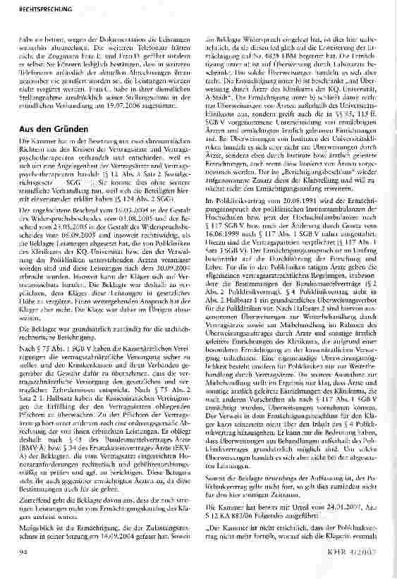 Vorschauseite 3: Poliklinikvertrag