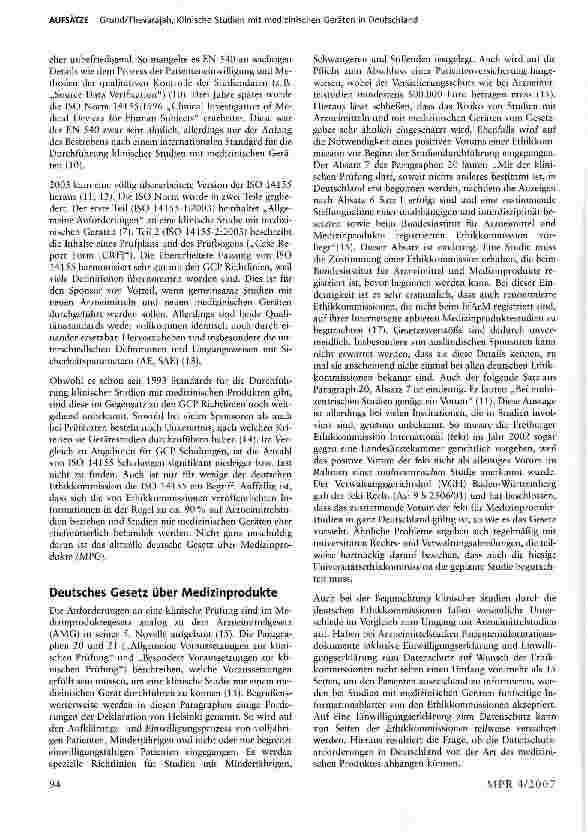 Vorschauseite 2: Klinische Studien mit medizinischen Geräten in Deutschland: Regulatorische und gesetzliche Aspekte