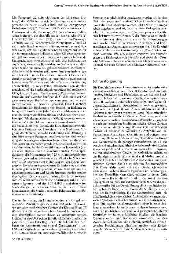 Vorschauseite 3: Klinische Studien mit medizinischen Geräten in Deutschland: Regulatorische und gesetzliche Aspekte