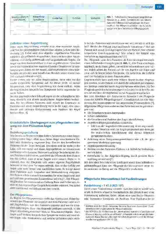 Vorschauseite 2: Psychiatrische Pflege in Verbindung mit psychoedukativen Elementen bei Patienten mit Panikstörungen