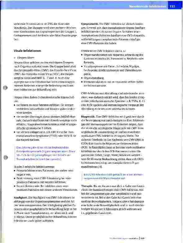 Vorschauseite 5: Infektiologische Probleme nach Organtransplantation