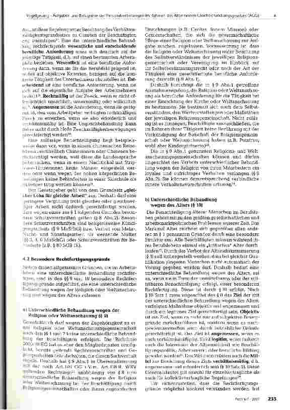 Vorschauseite 3: Aufgaben und Befugnisse der Personalvertretungen im Rahmen des Allgemeinen Gleichbehandlungsgesetzes (AGG)