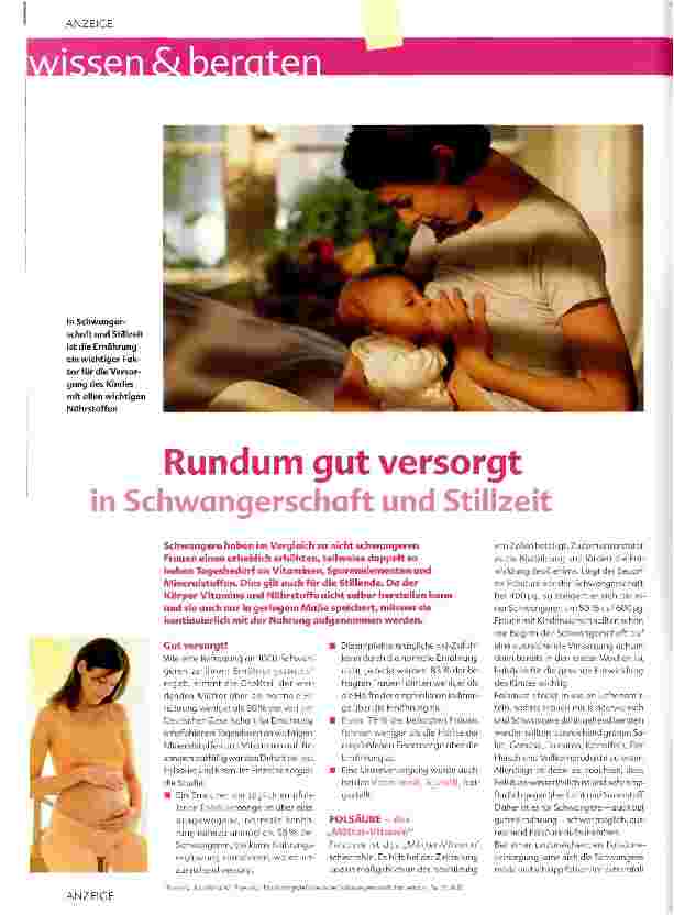Vorschauseite 1: Rundum gut versorgt in Schwangerschaft und Stillzeit