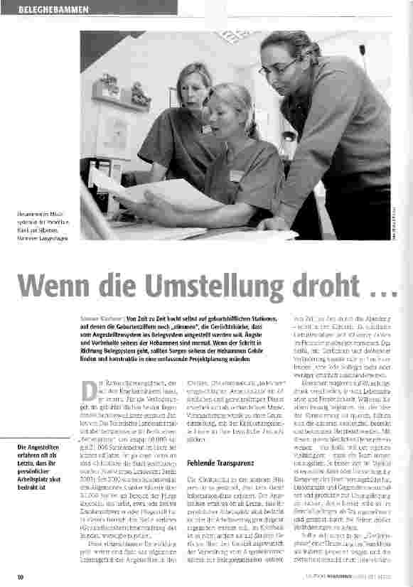Vorschauseite 1: Wenn die Umstellung droht..