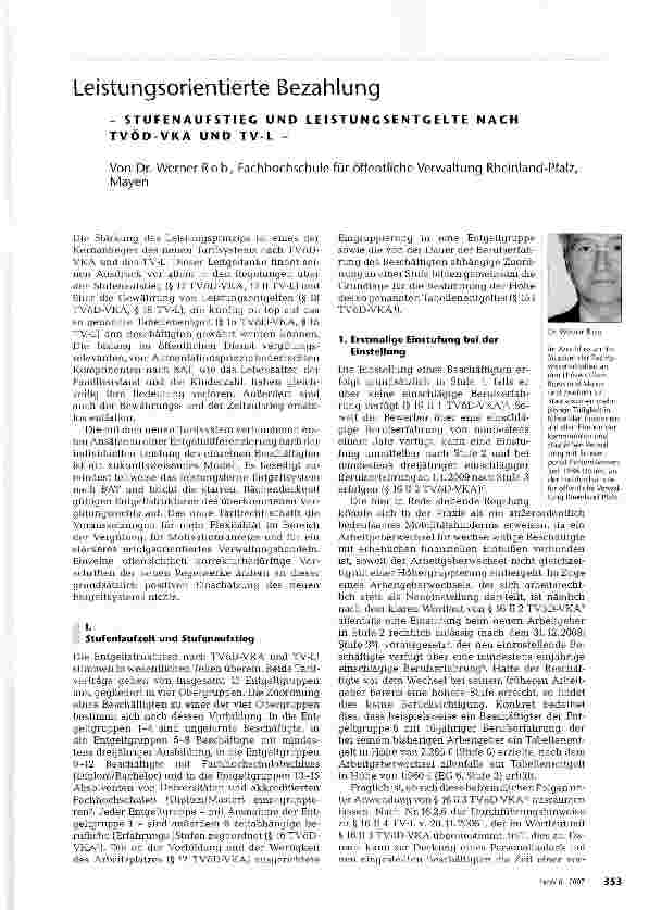 Vorschauseite 1: Leistungsorientierte Bezahlung