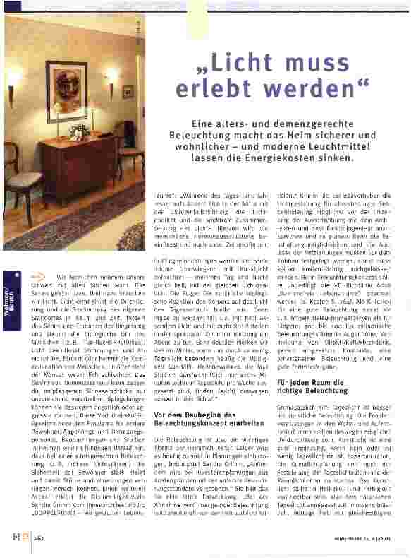 Vorschauseite 1: Licht muss erlebt werden