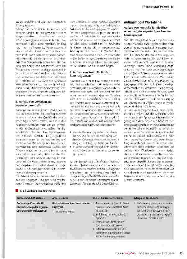 Vorschauseite 6: Sprachverstehenskontrolle -Ein wichtiger Ansatzpunkt in der Therapievon Sprachverstehensstörungen