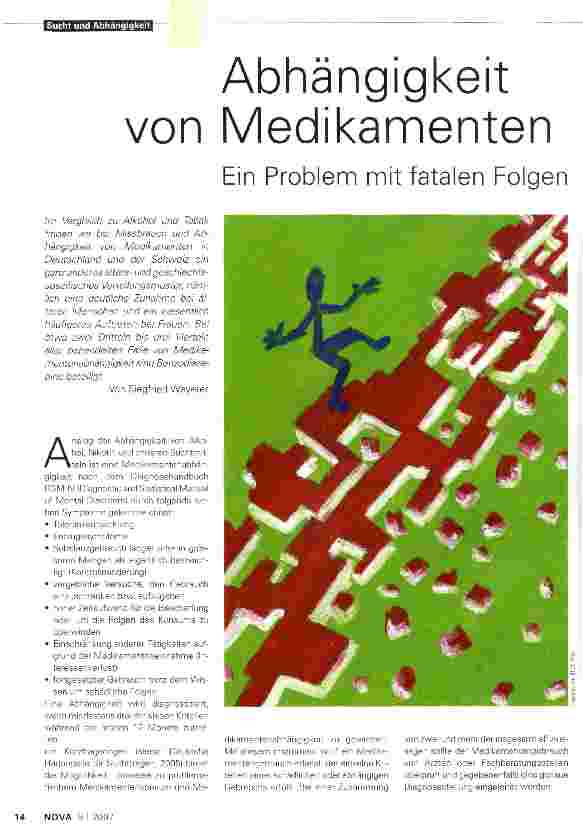 Vorschauseite 1: Abhängigkeit von Medikamenten