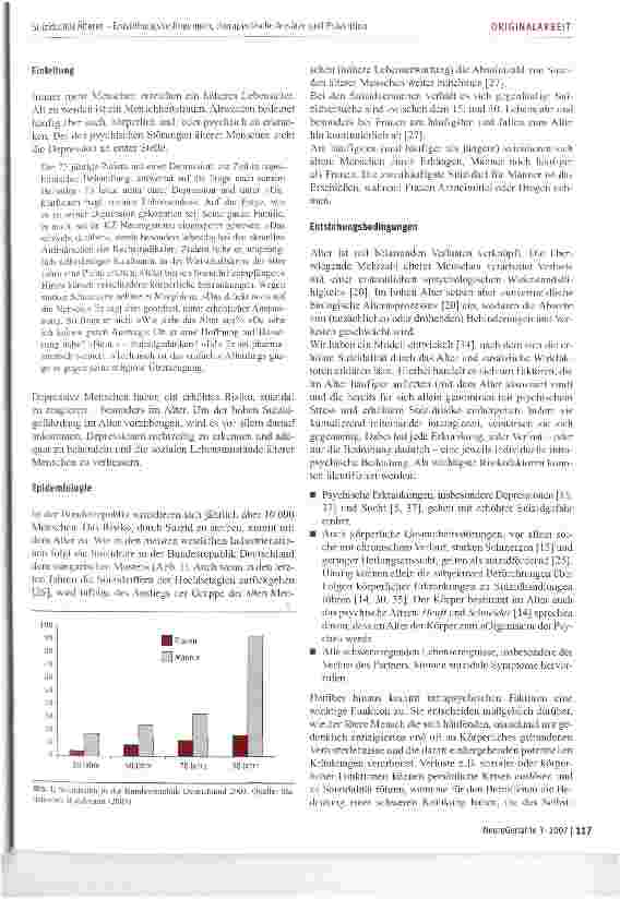 Vorschauseite 2: Suizidalität Älterer -Entstehungsbedingungen, therapeutische Ansätze und Prävention