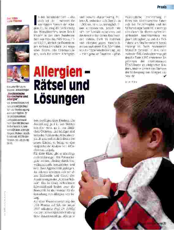 Vorschauseite 1: Allergien - Rätsel und Lösungen