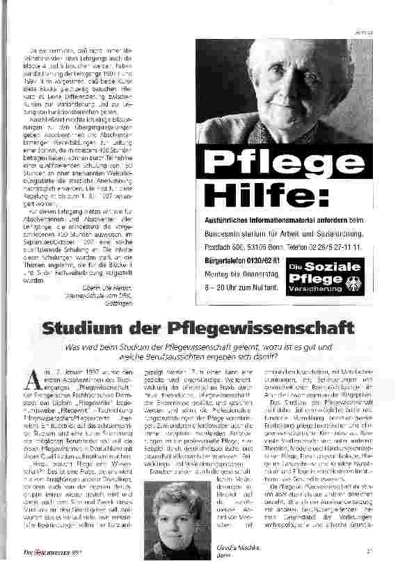 Vorschauseite 2: Die Entwicklung der Weiterbildung zur Leitung einer Station, Pflegeeinheit oder Funktionsabteilung