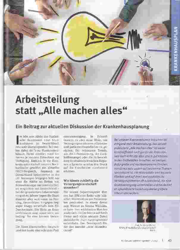 Vorschauseite 1: Arbeitsteilung statt Alle machen alles