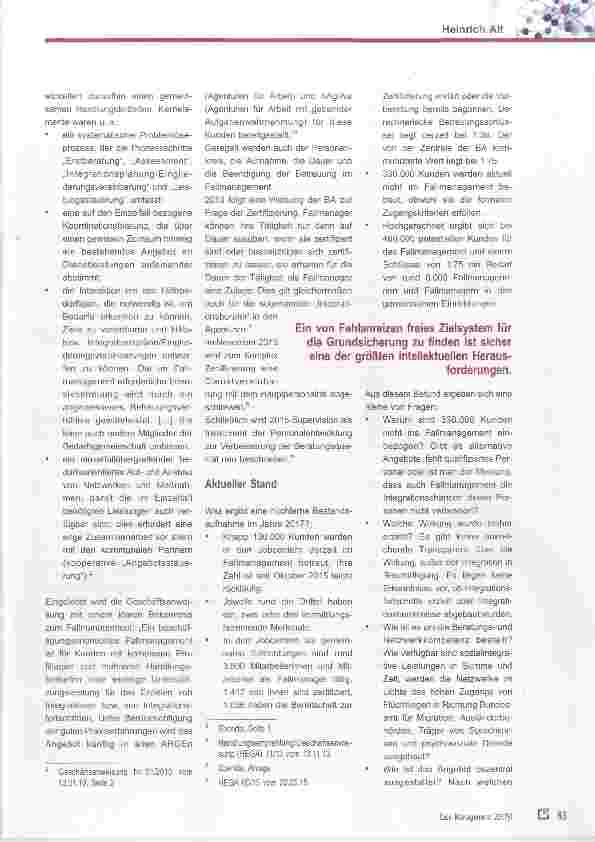 Vorschauseite 2: Case Management in der Beschäftigungsförderung