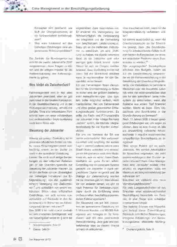 Vorschauseite 3: Case Management in der Beschäftigungsförderung