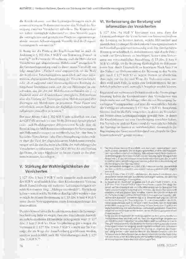 Vorschauseite 4: Gesetz zur Stärkung der Heilund Hilfsmittelversorgung (HHVG) neue Regelungen im Bereich der Hilfsmittelversorgung ab 11. 4. 2017