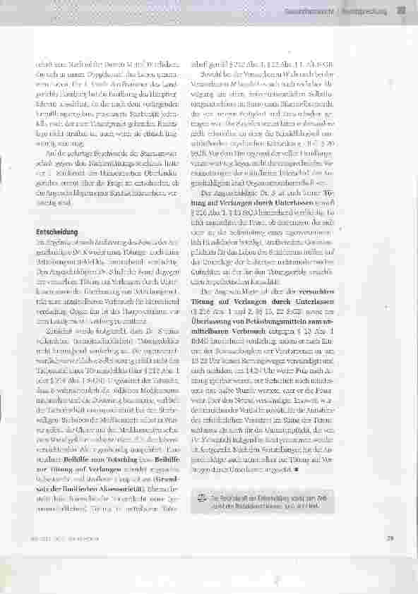 Vorschauseite 2: Ärztliche Sterbehilfe