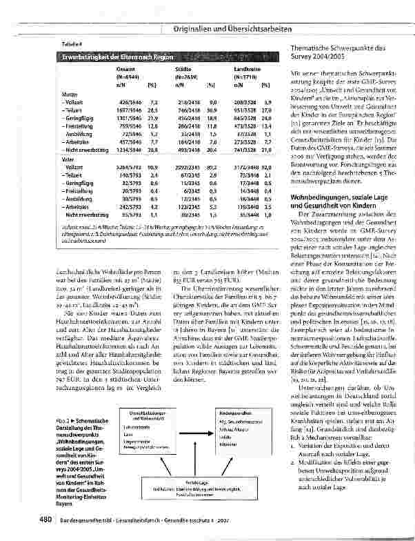 Vorschauseite 5: Gesundheits-Monitoring-Einheiten (GME) in Bayern