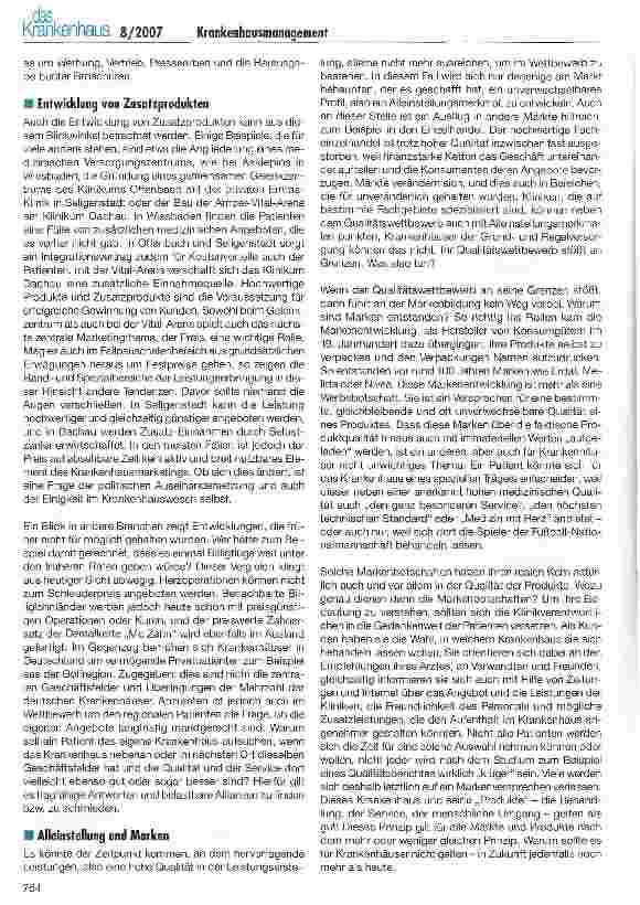 Vorschauseite 3: Krankenhausmanagement im Umbruch