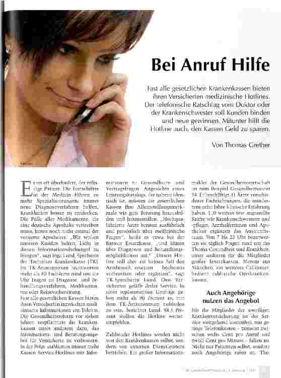 Vorschauseite 1: Bei Anruf Hilfe