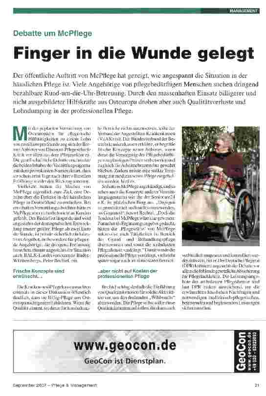 Vorschauseite 1: Finger in die Wunde gelegt