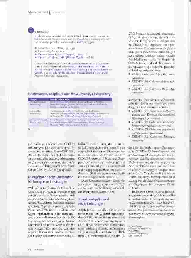 Vorschauseite 5: Umbau des G-DRG-Systems 2017 Nehmen und Geben