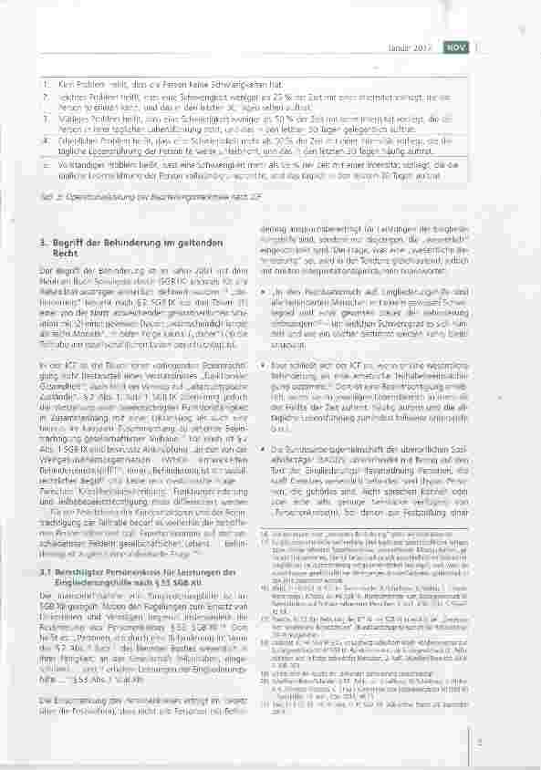 Vorschauseite 4: Der neue Behinderungsbegriff des Bundesteilhabegesetzes (Regierungsentwurf)*