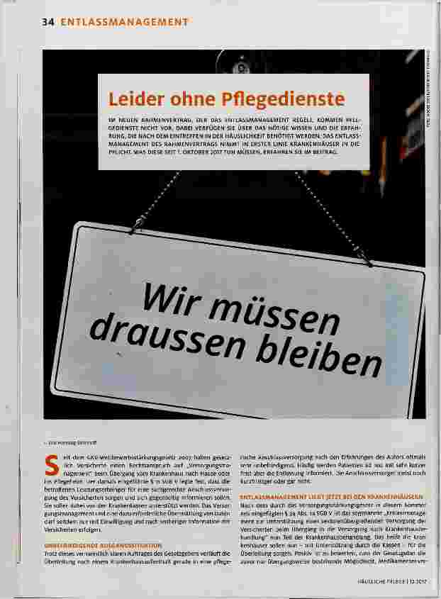Vorschauseite 1: Leider ohne Pflegedienste